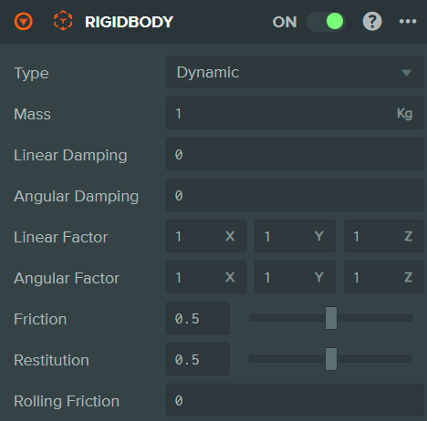 rigidbody component